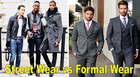 Difference between Streetwear and Formal Wear