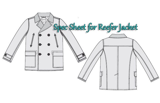 Spec Sheet for Reefer Jacket