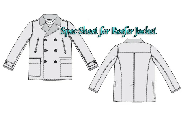 Spec Sheet for Reefer Jacket