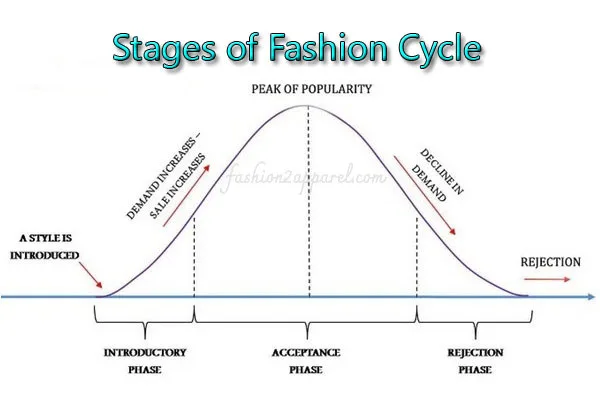 Stages of fashion cycle