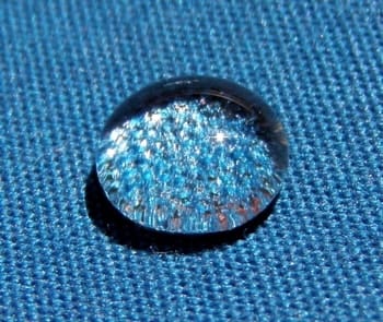 Water repellent treatment on fabric
