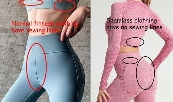 Normal clothing vs Seamless clothing