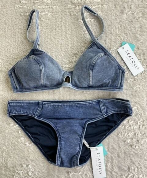 denim bikini set