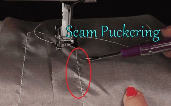 seam puckering in garments