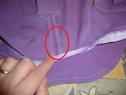 seam slippage