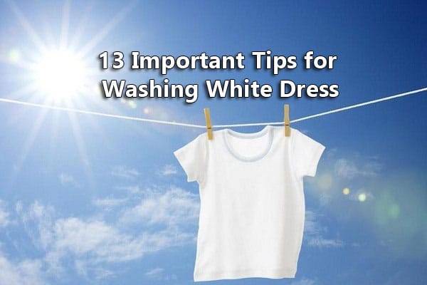 white dress washing