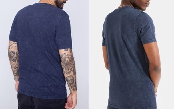 caustic washed t-shirt