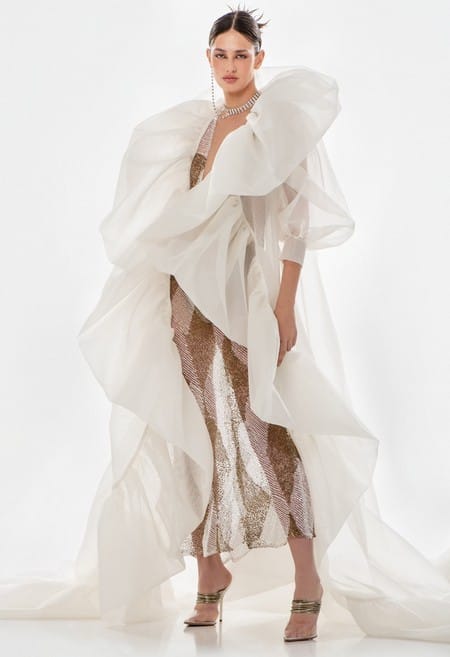 Organdy fabric for haute couture dress