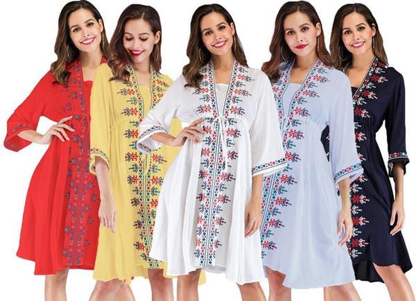 Different types of embroidery on garments