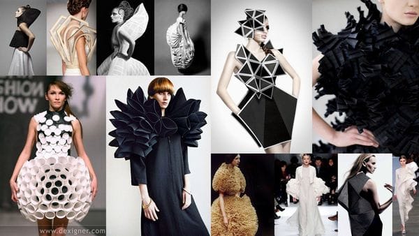 Elements of design shapes in fashion 