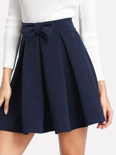 Box pleat skirt