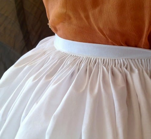 Cartridge pleat skirt