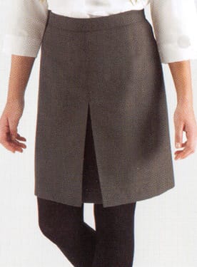 Inverted pleat skirt