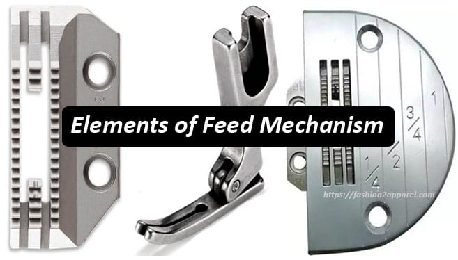 Elements of feed mechanism