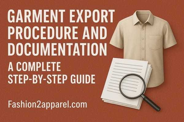 Garment export procedure