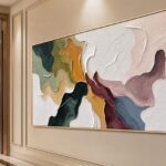 textured painting wall decor